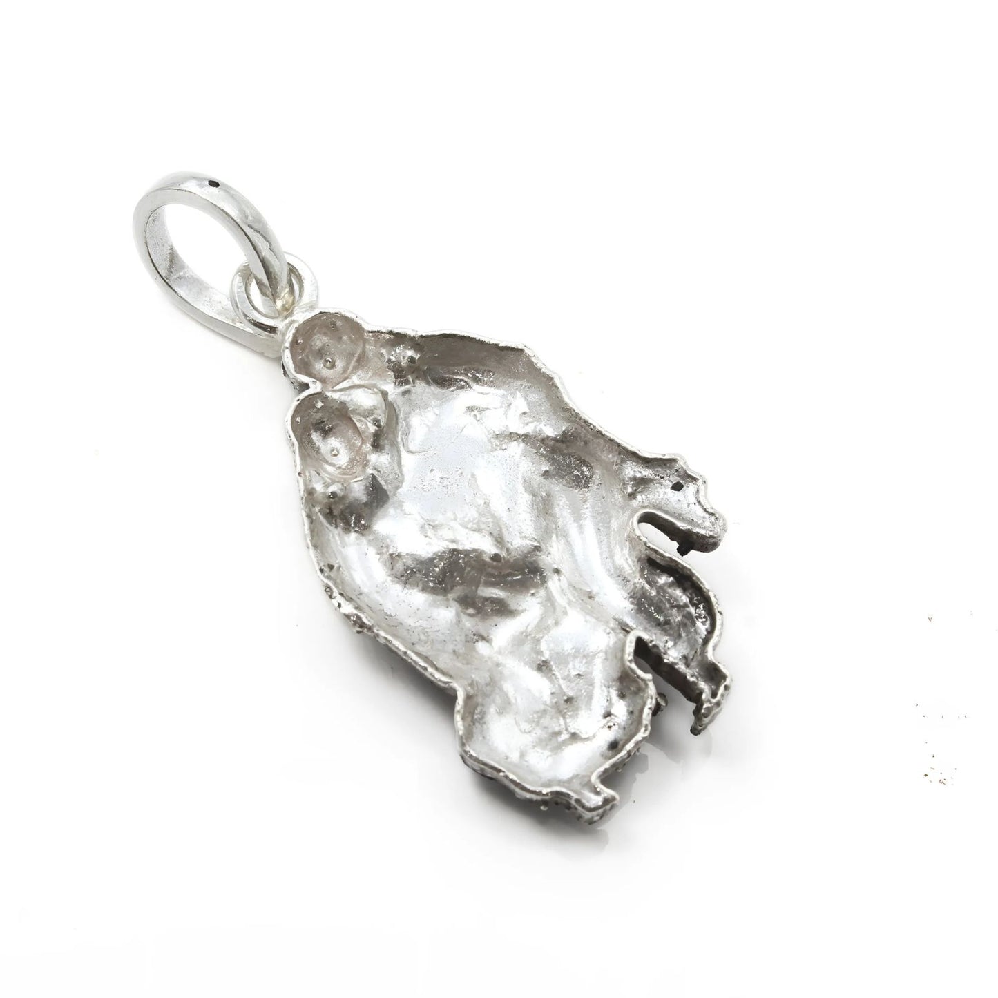 925 Real Sterling Silver Divine Radha Krishna Pendant