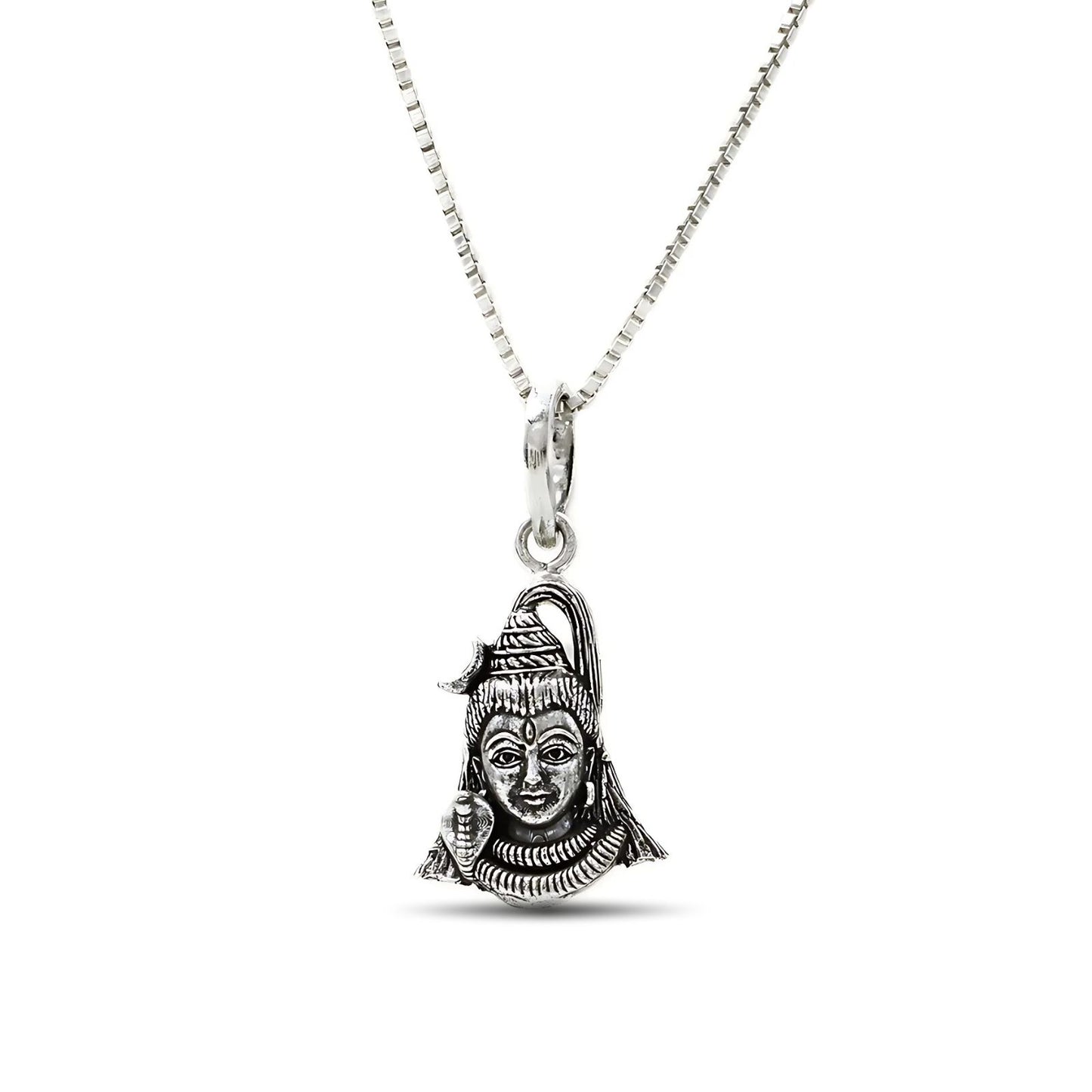 925 Real Sterling Silver Lord Shiva Pendant