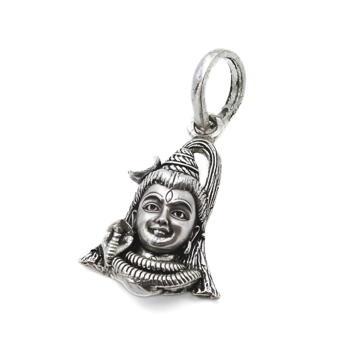 925 Real Sterling Silver Lord Shiva Pendant