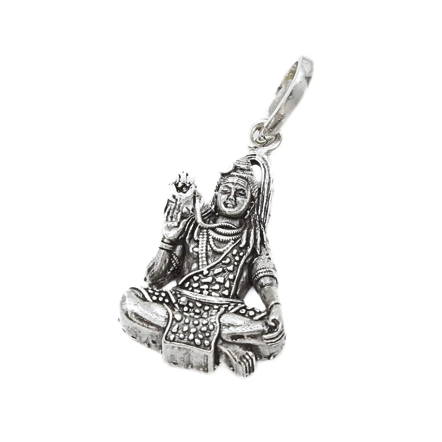 925 Real Sterling Silver Lord Shiva Pendant