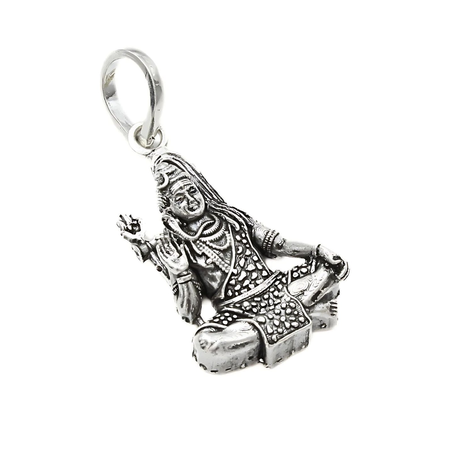 925 Real Sterling Silver Lord Shiva Pendant