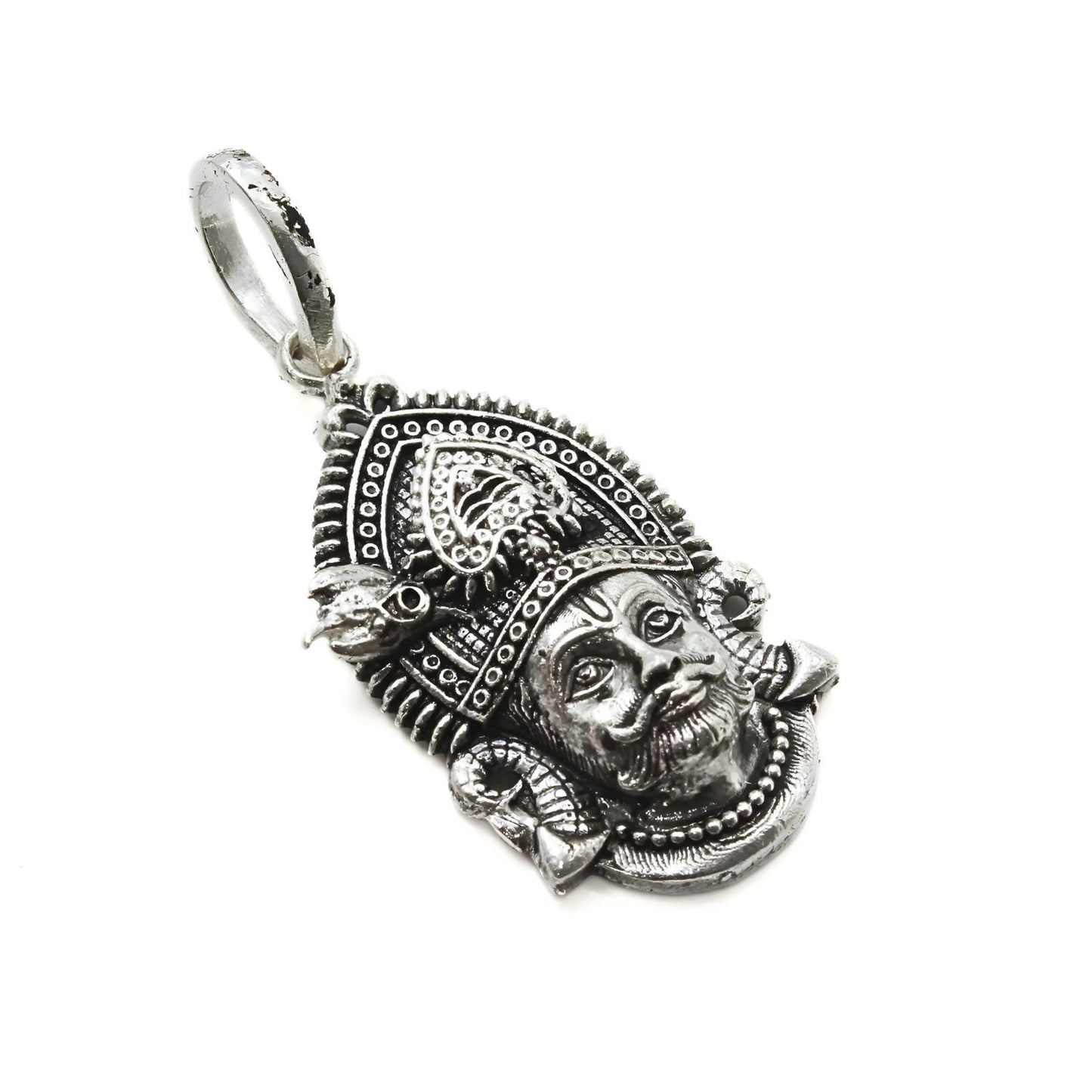925 Real Sterling Silver Khatu Shyam Pendant