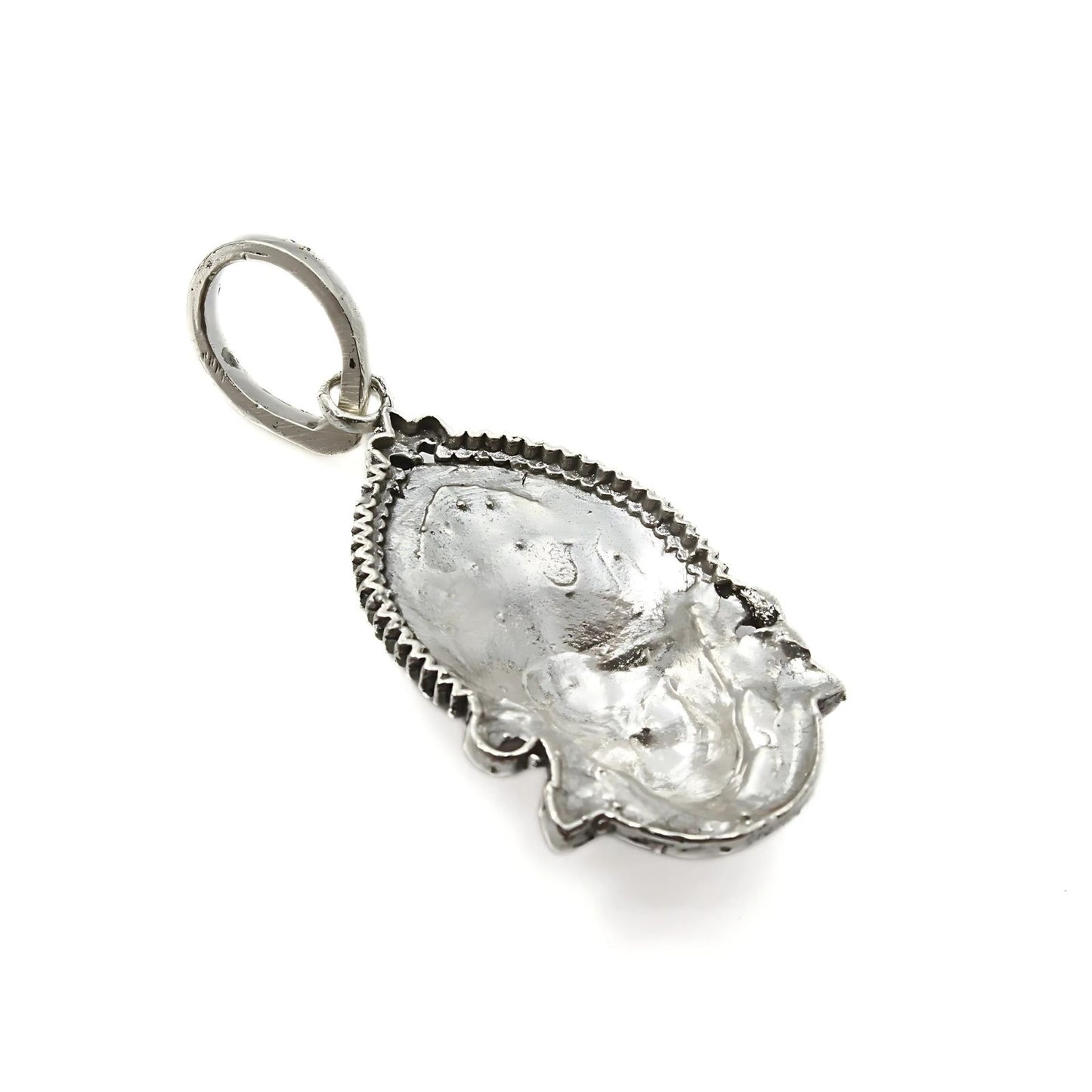 925 Real Sterling Silver Khatu Shyam Pendant