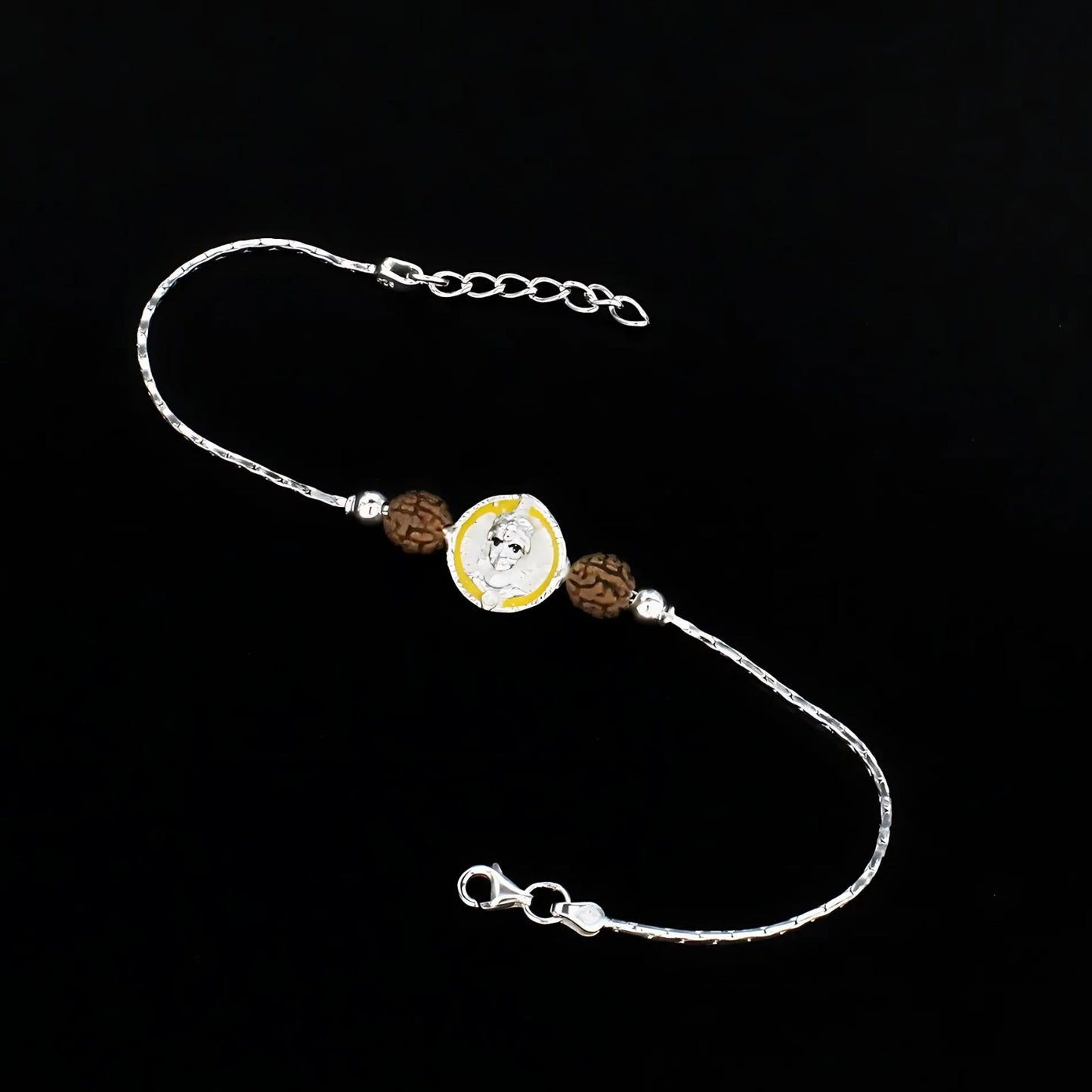 925 Real Silver Bracelet for Raksha Bandhan 7.7"