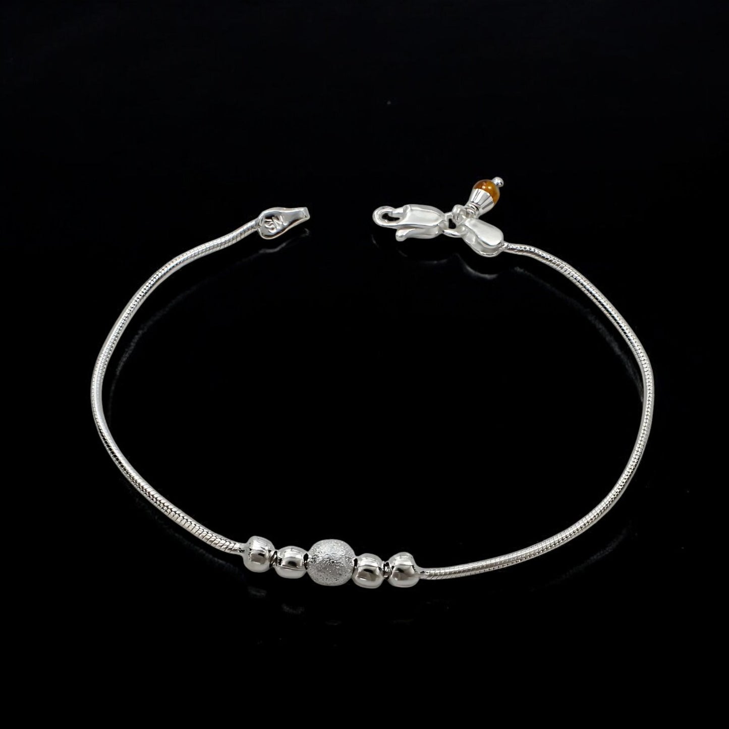 Real Silver Bracelet unique Rakhi 8.3"