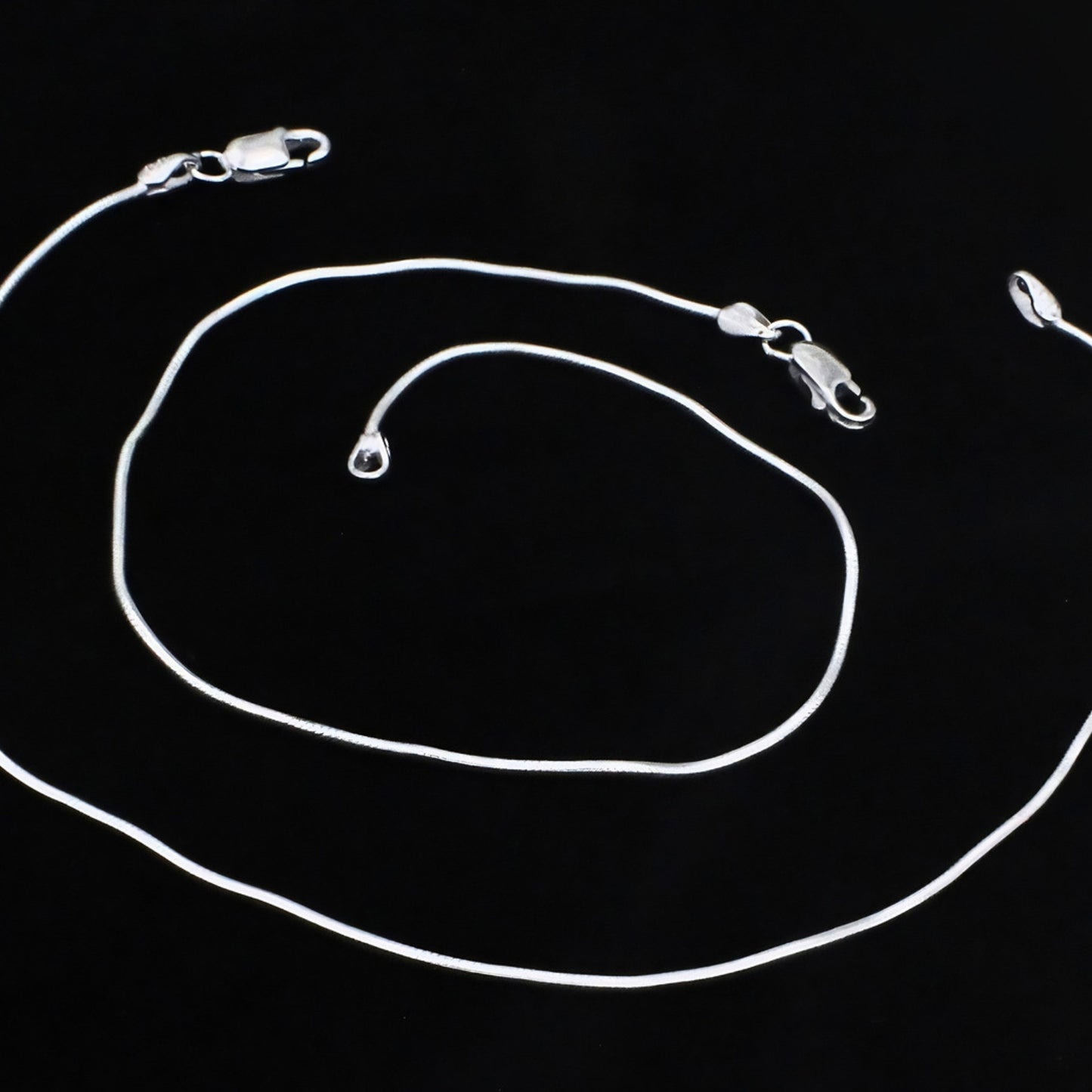 Real Silver Snake Chain Payal Anklet - Elegant Foot Jewelry
