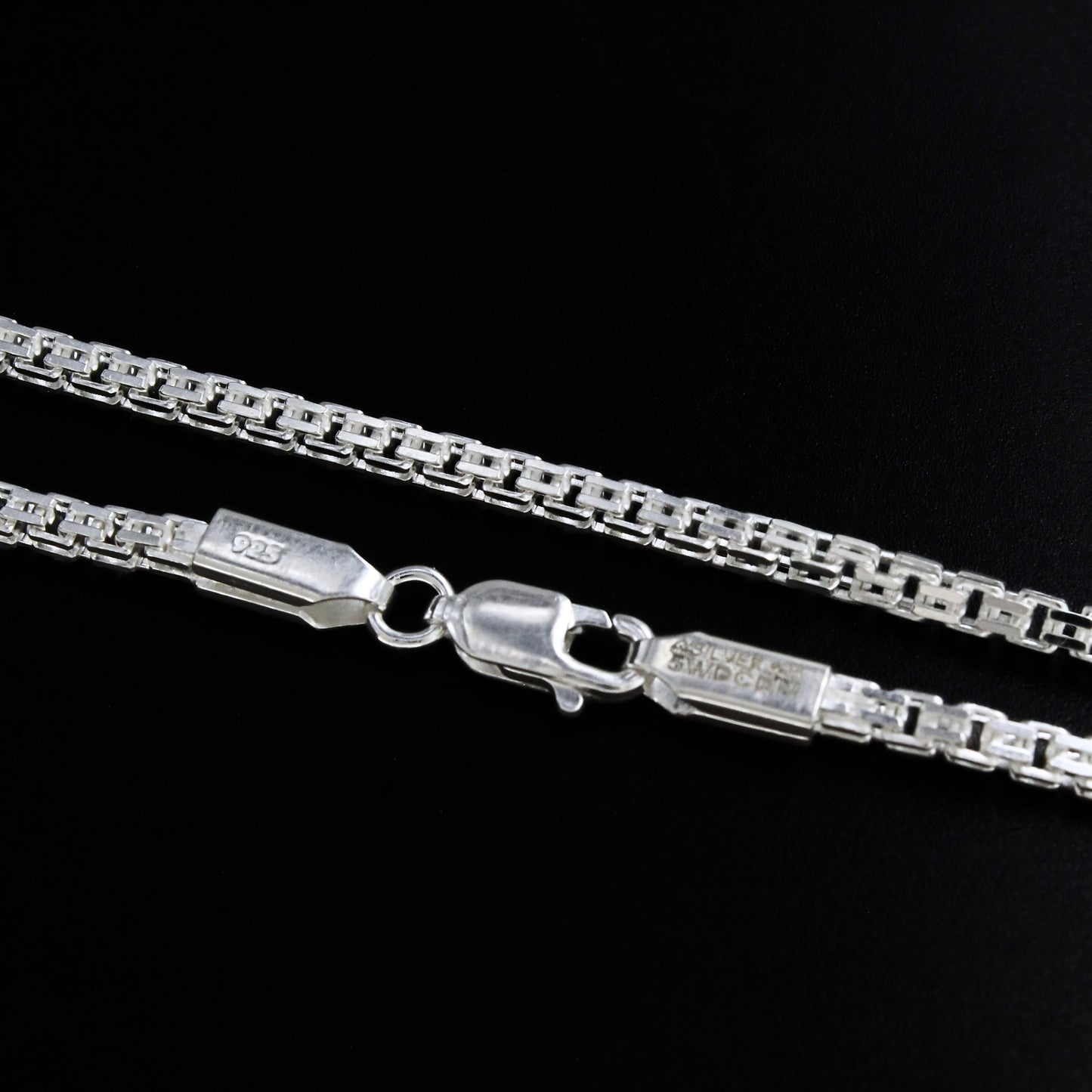 Real 925 Sterling Silver Premium Box Link Neck Chain 20"