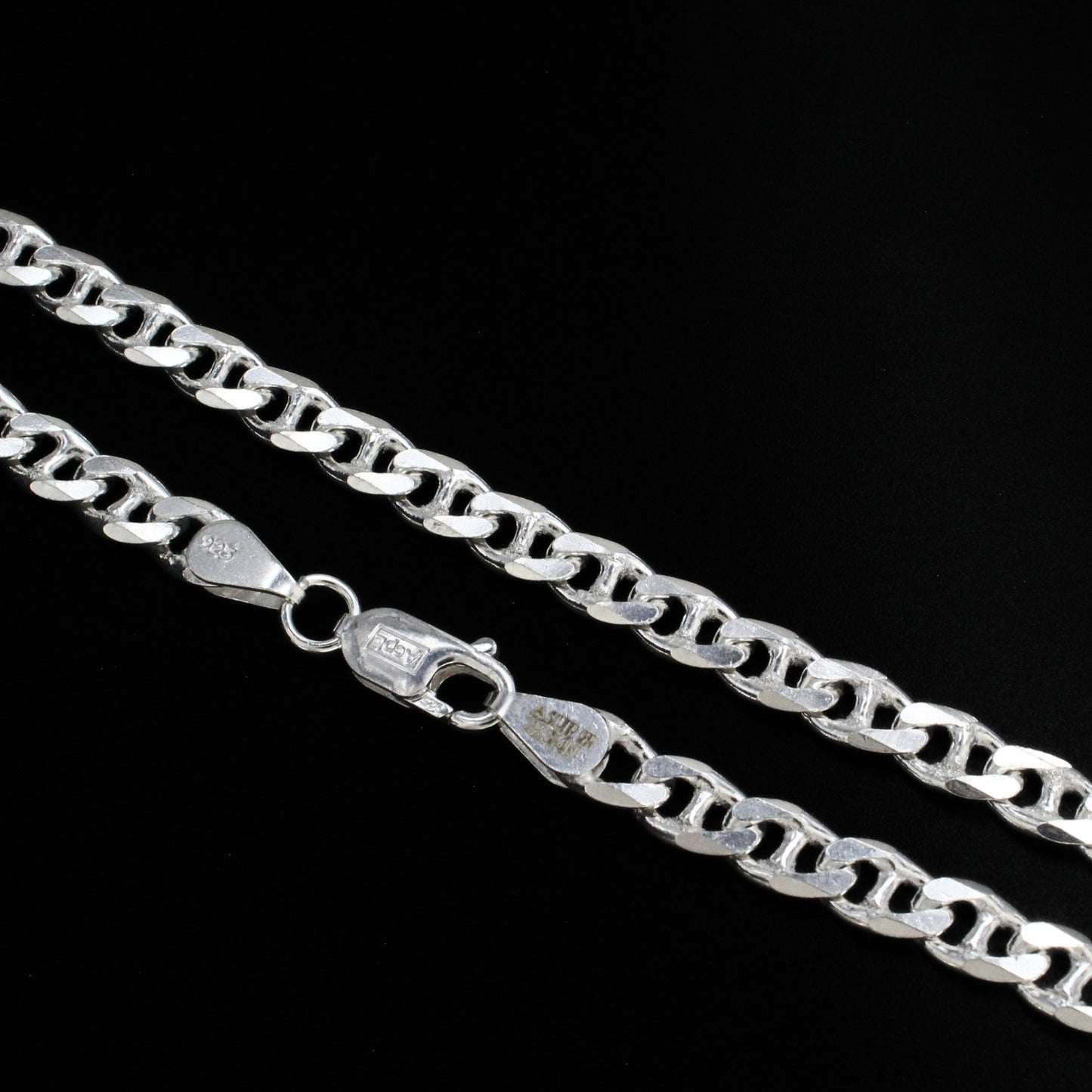 Real 925 Sterling Silver Signature Anchor Link Necklace 20"