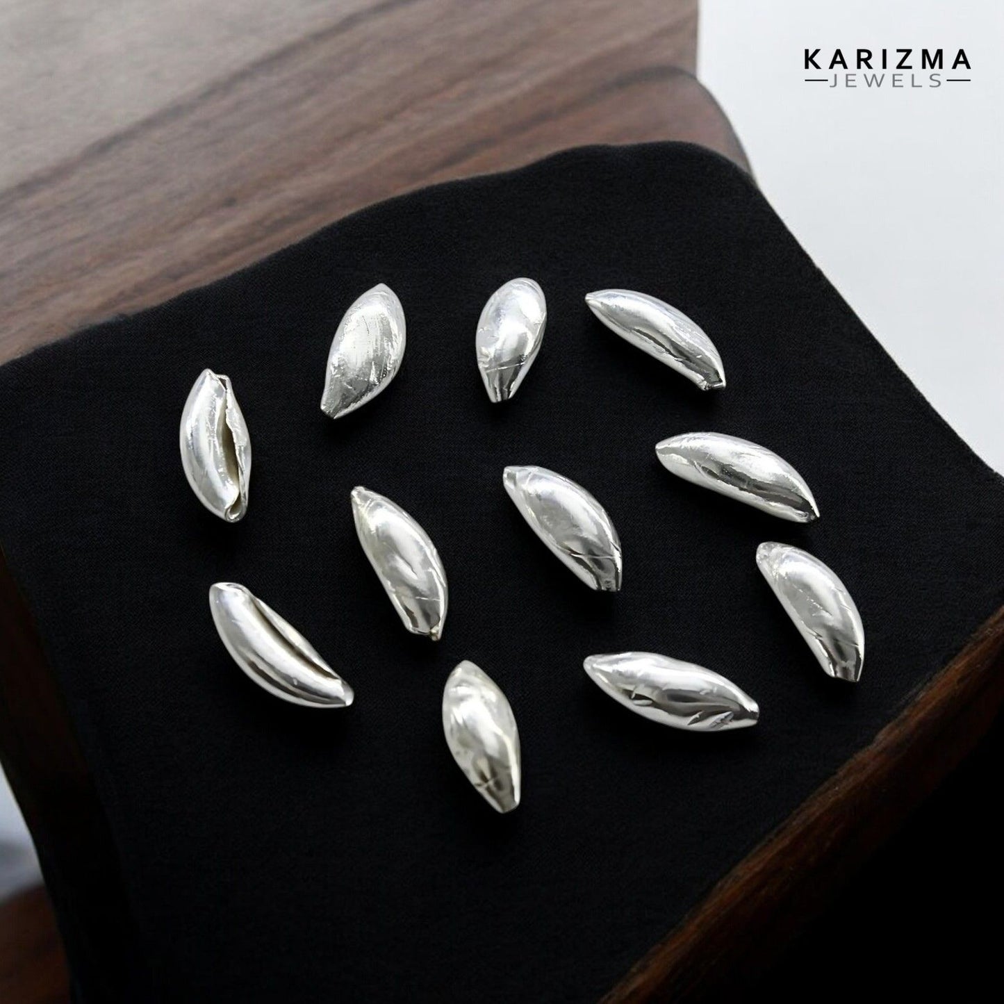 Real Sterling Silver Rice Chawal Ke Daane for Puja remedies