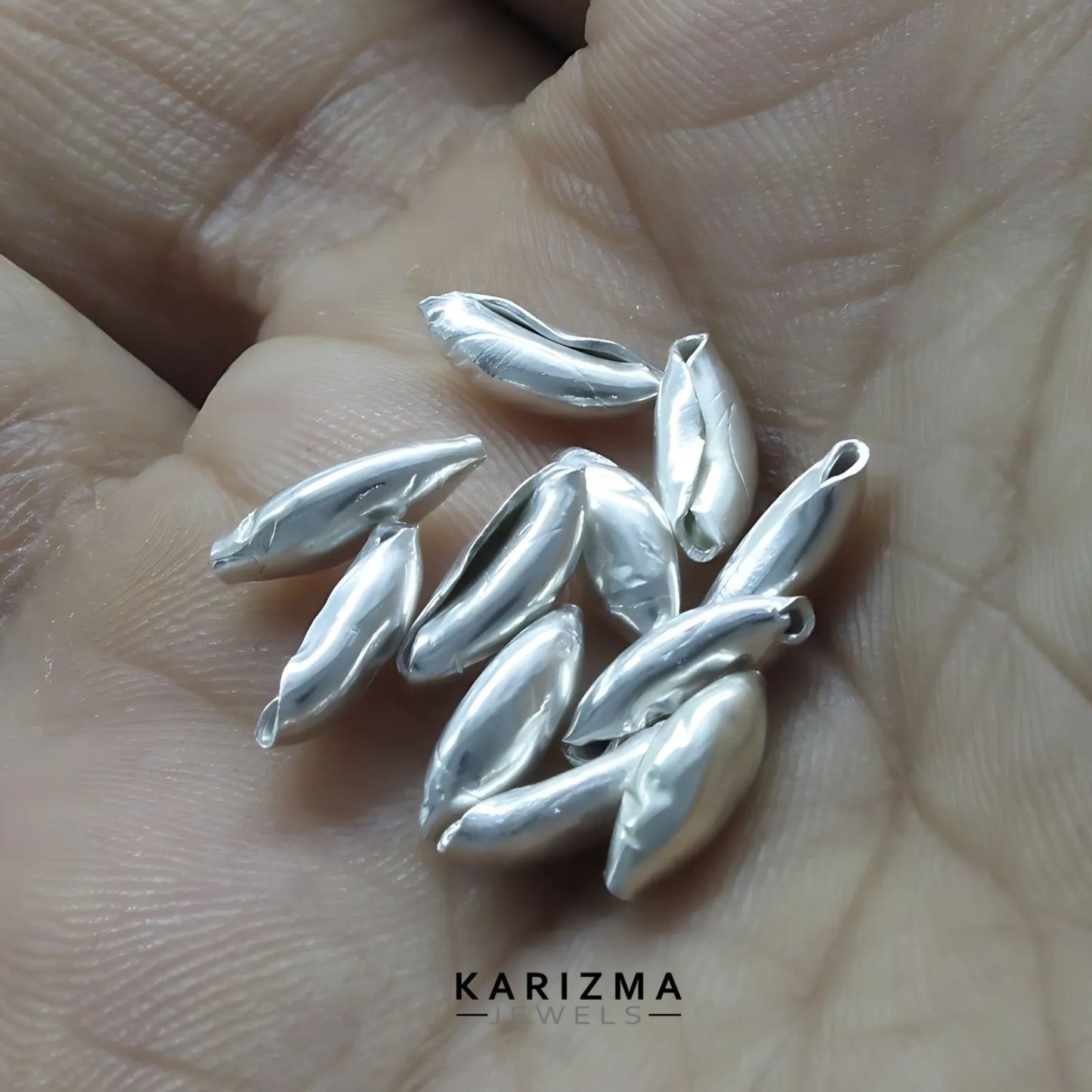 Real Sterling Silver Rice Chawal Ke Daane for Puja remedies