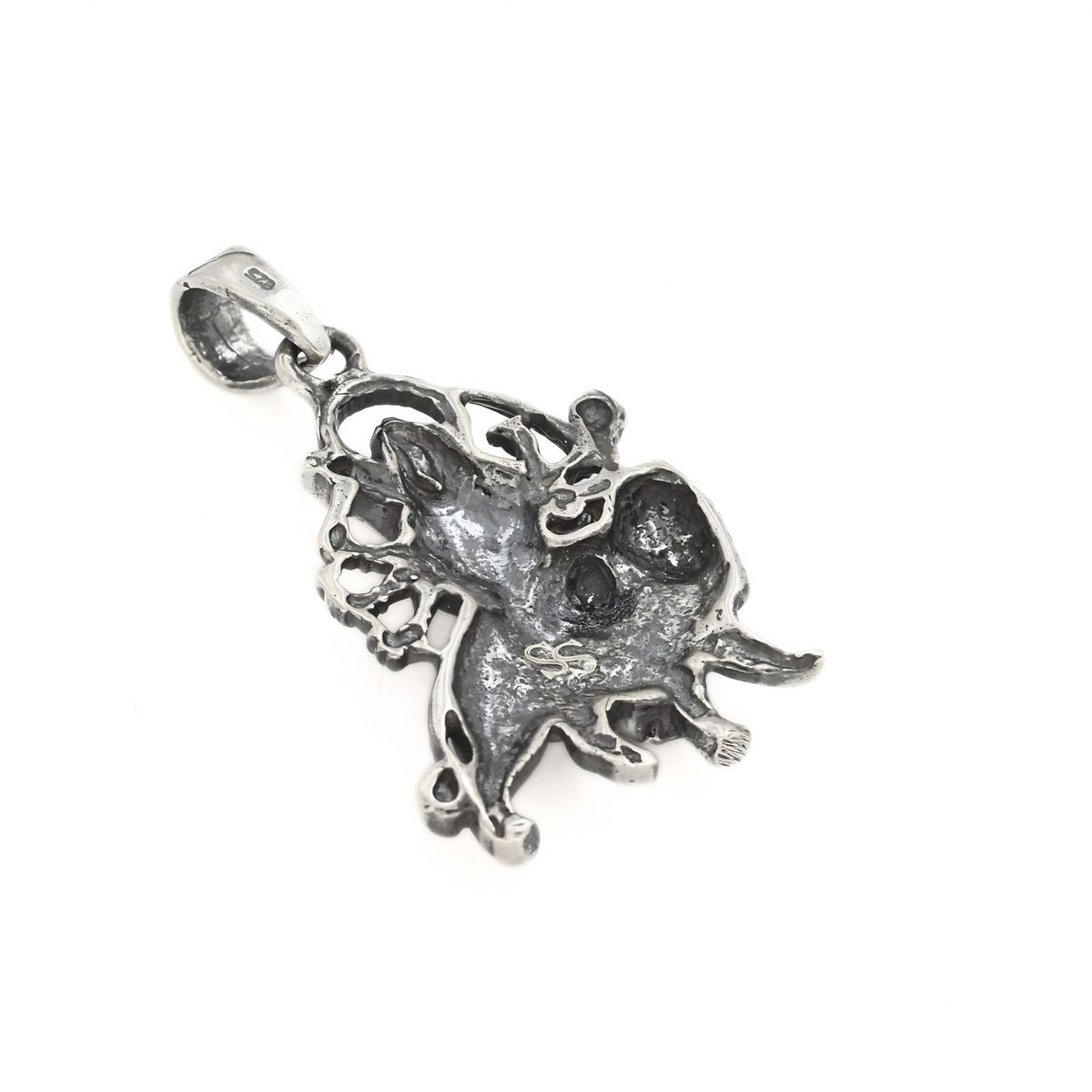 925 Sterling Silver Maa Bhawani Charm Pendant – Sacred Spiritual Protection Jewelry