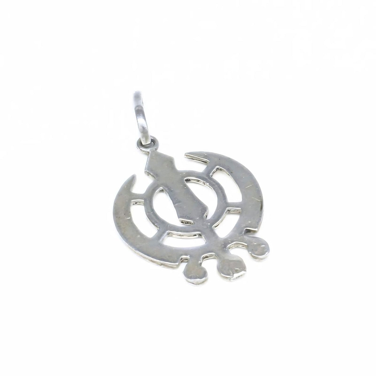 Real Silver Khanda Charm Pendant – Heritage Sikh Faith Jewelry