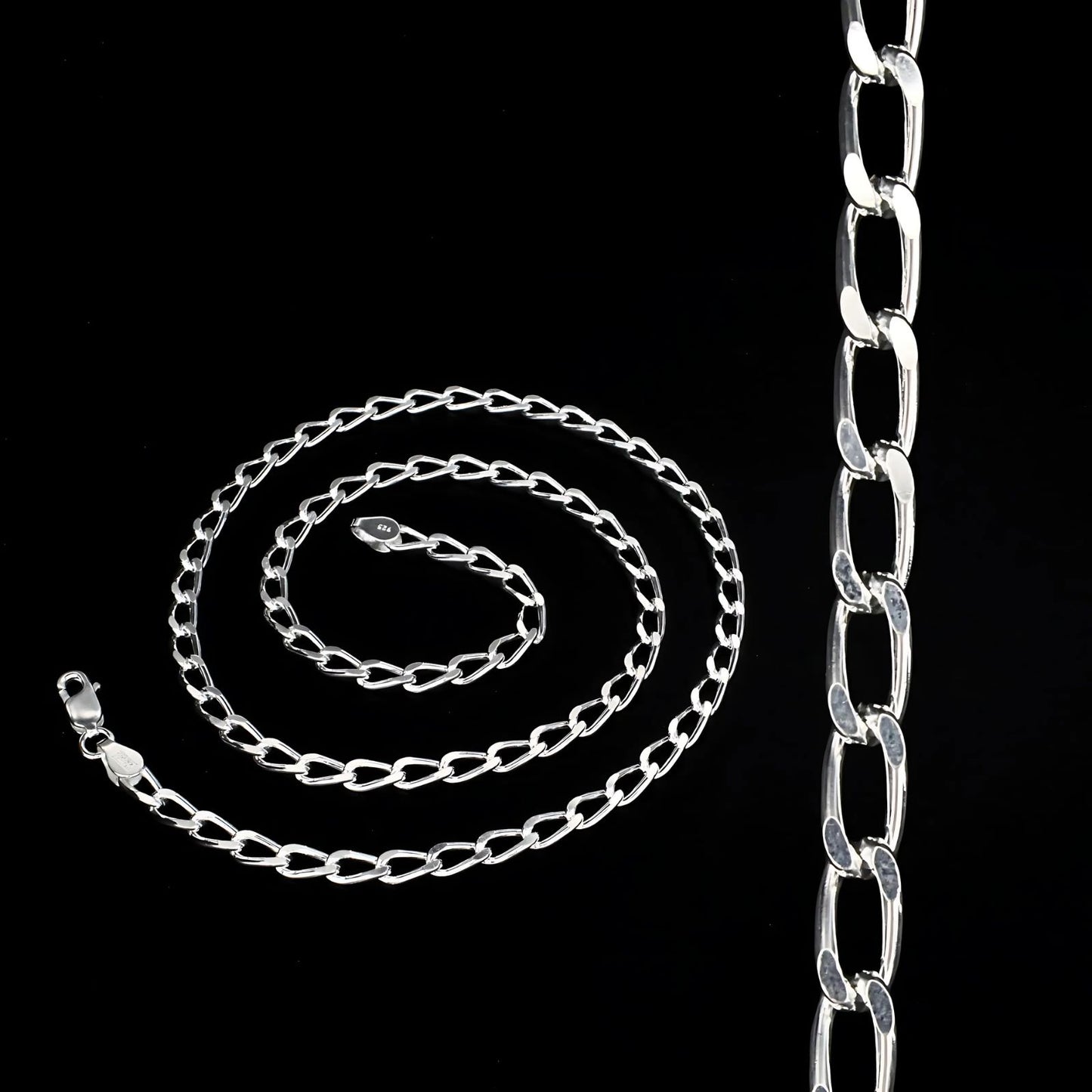 925 Sterling Silver divine Cuban Link Neck chain 20"