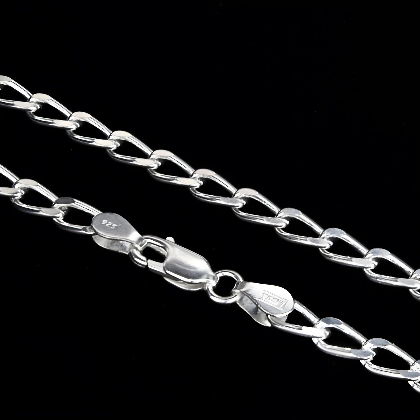 925 Sterling Silver divine Cuban Link Neck chain 20"