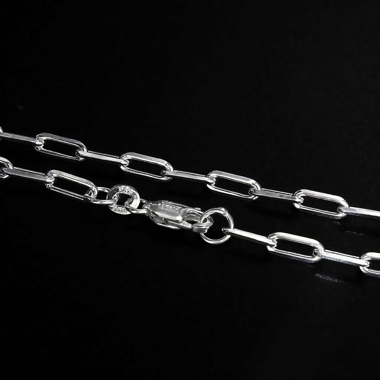 925 Sterling Silver gorgeous Paperclip Link Neck chain 20"