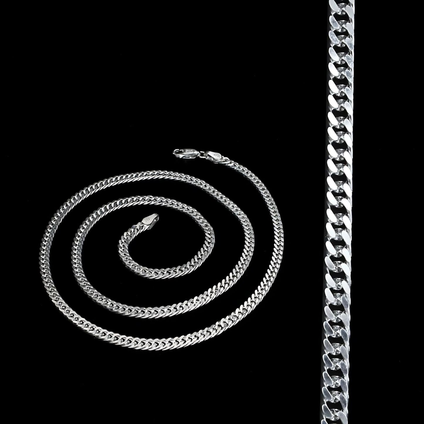 925 Sterling Silver Cuban Link Neck chain 20"