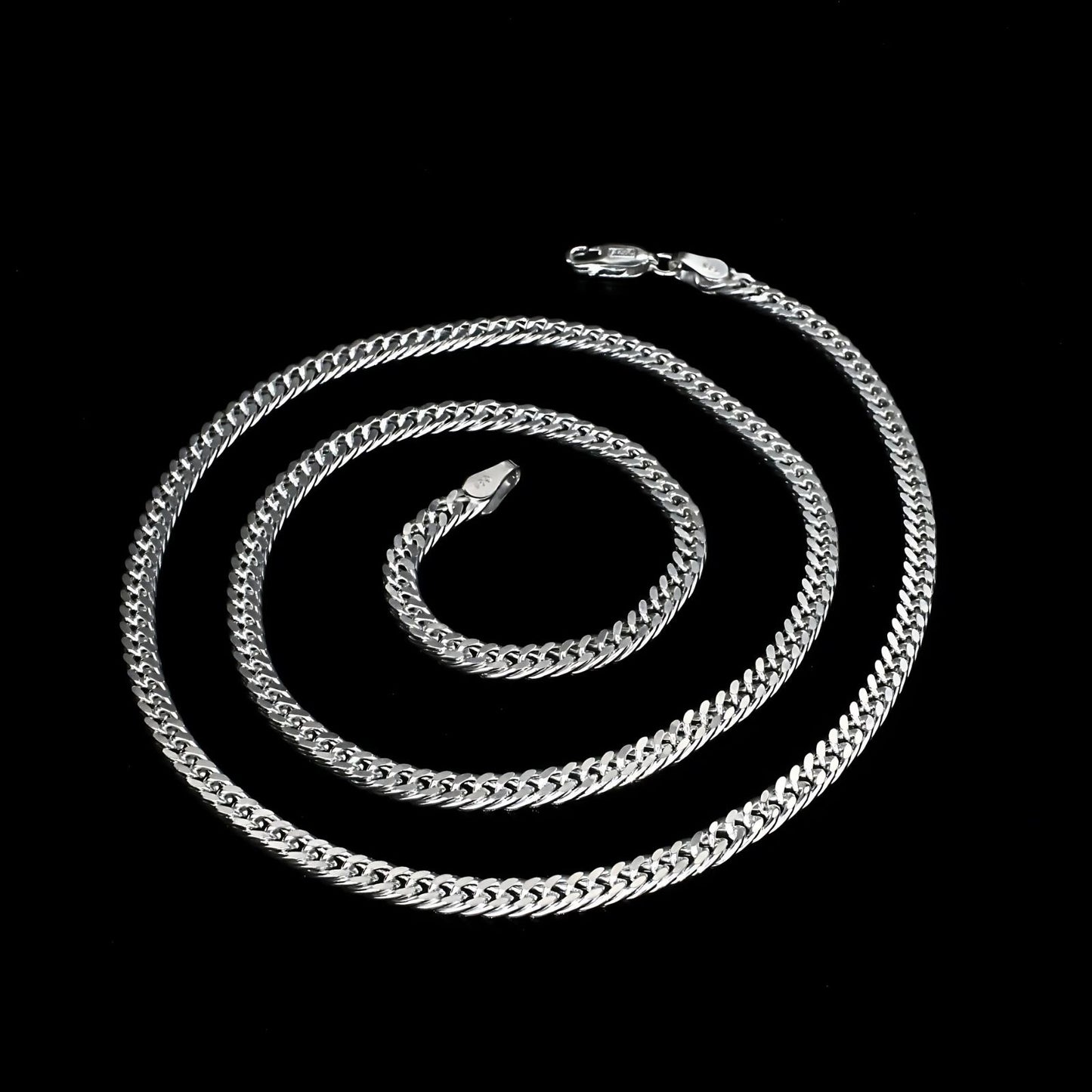 925 Sterling Silver Cuban Link Neck chain 20"