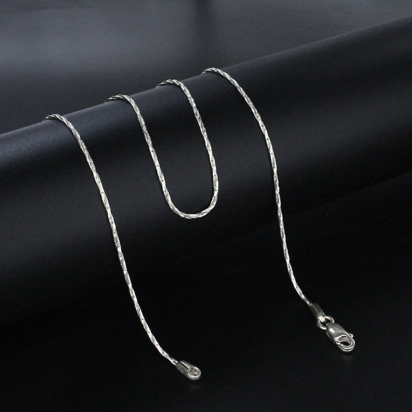 Real Silver women Cardano Link Neck chain 18"