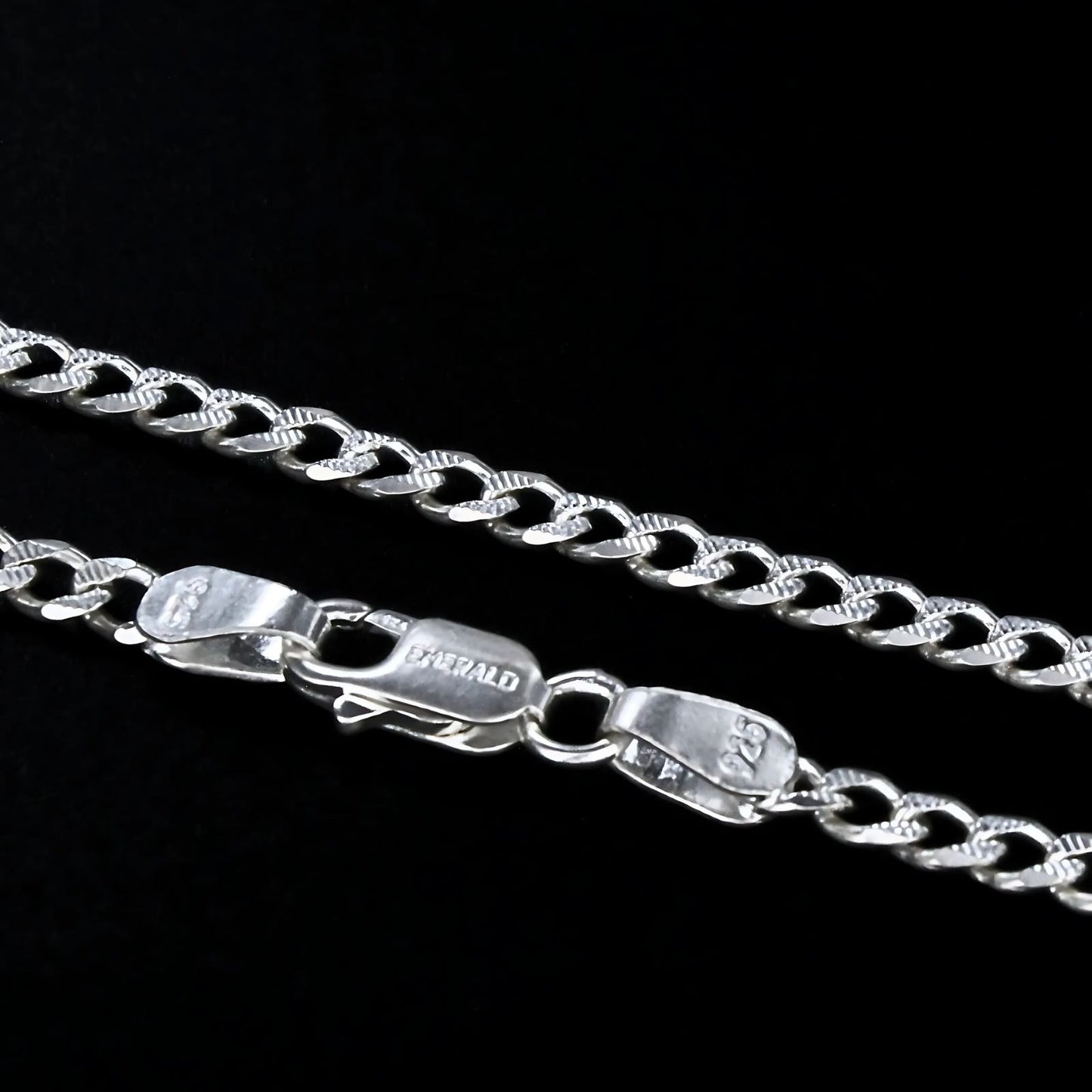 925 Real Sterling Silver Cuban Link Neck chain 20"