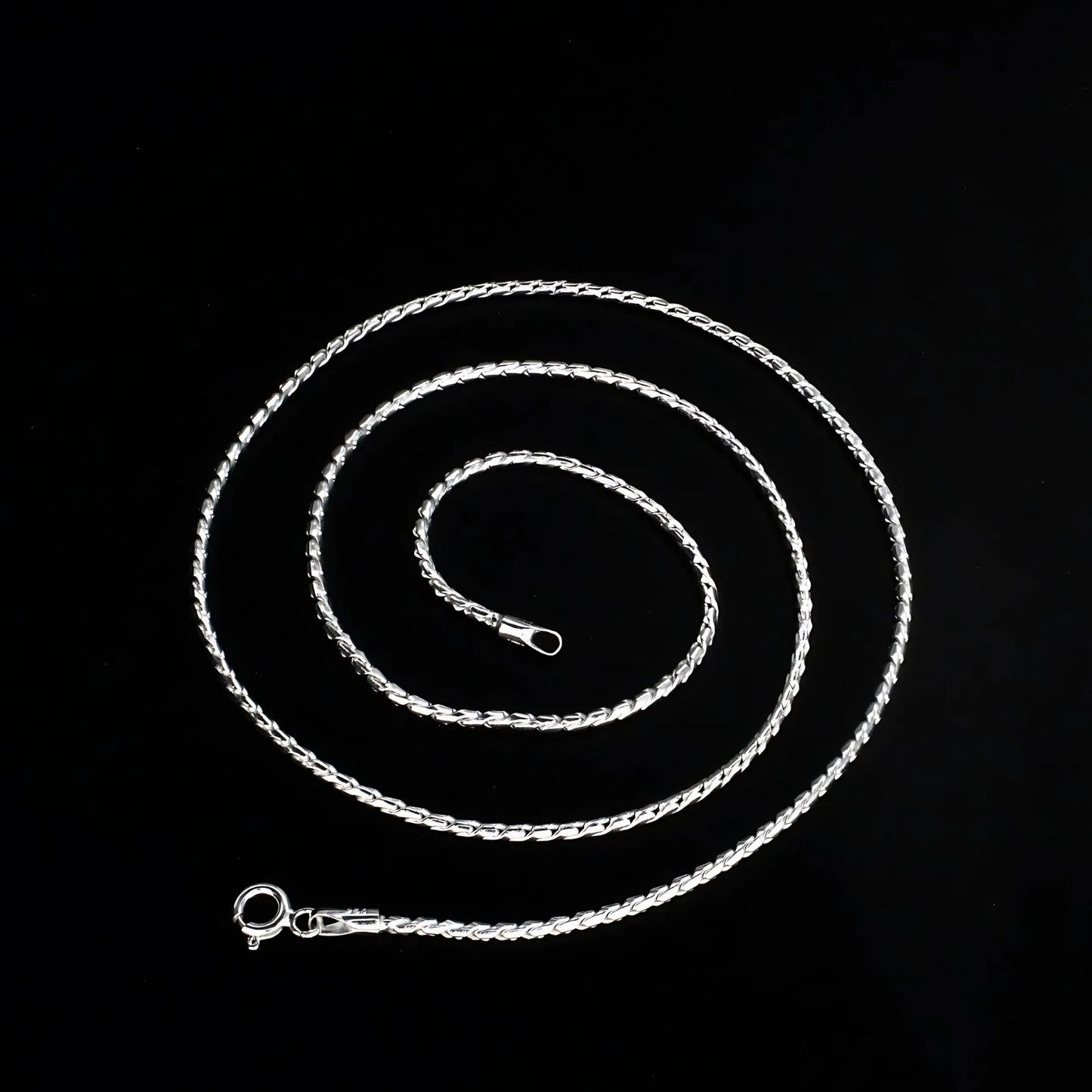 925 Sterling Silver women handmade Neck chain 20"