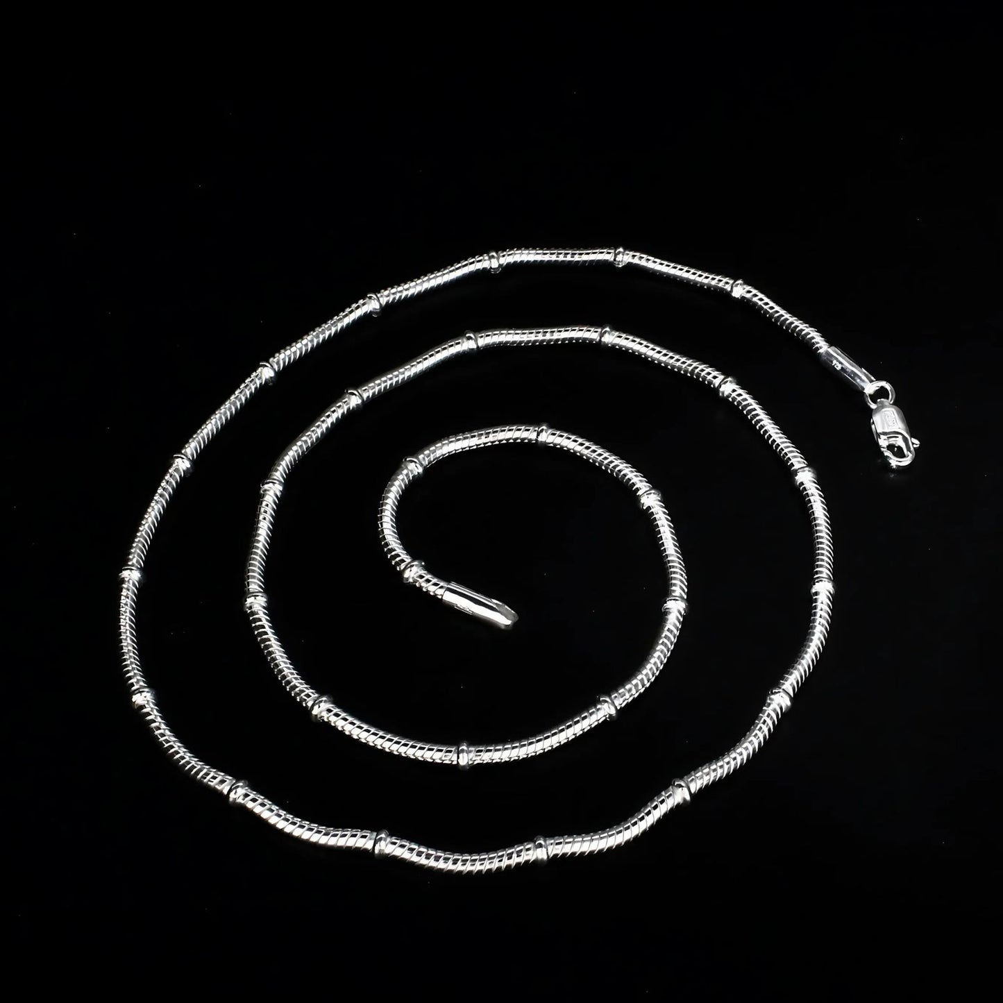 925 Sterling Silver women divine Snake Neck chain 20"