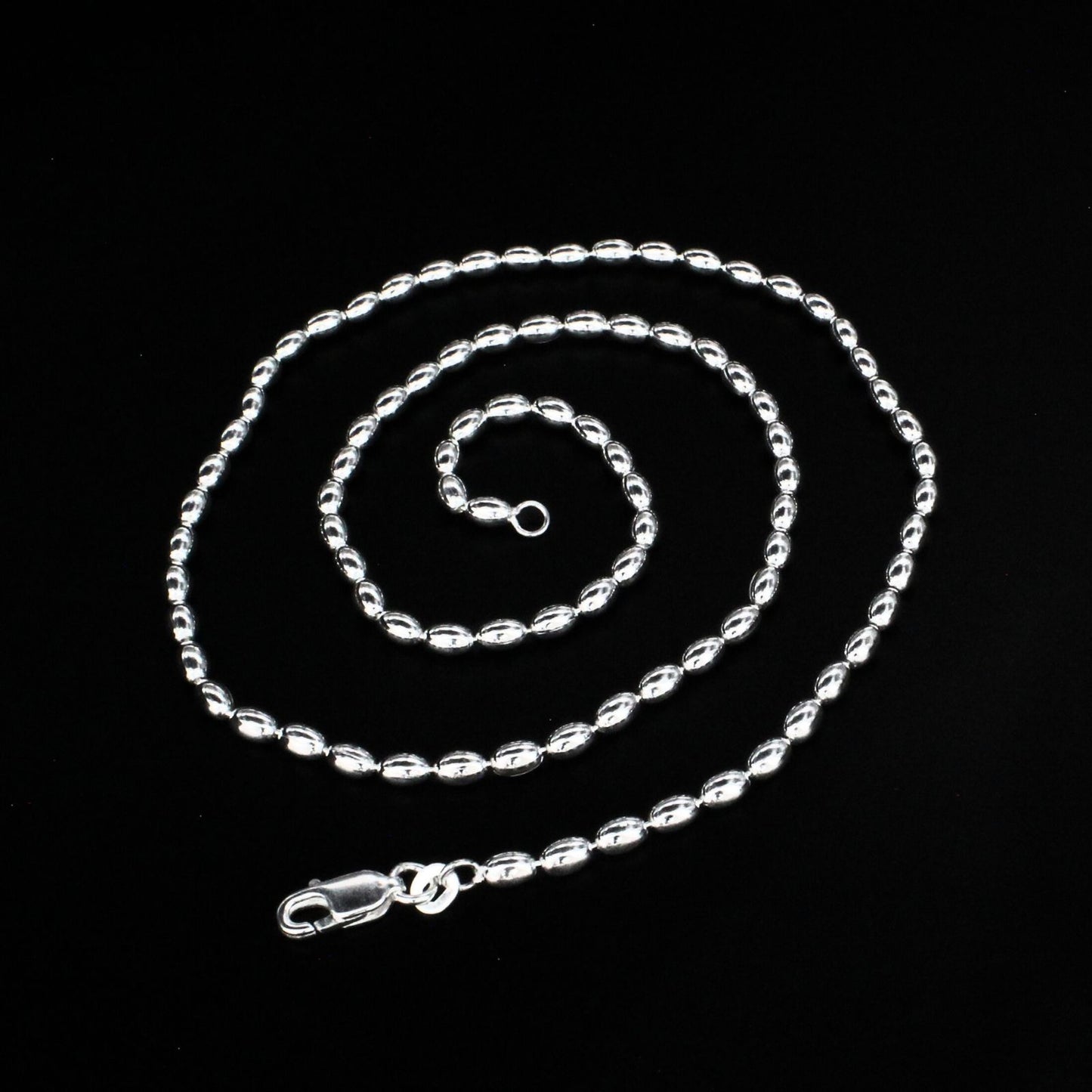 925 Sterling Silver capsule design Neck chain 20"