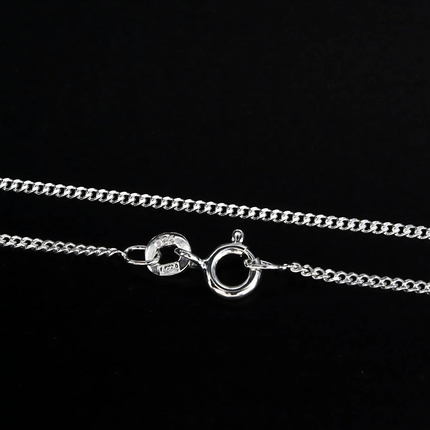 925 Sterling Silver women Curb Neck chain 18"