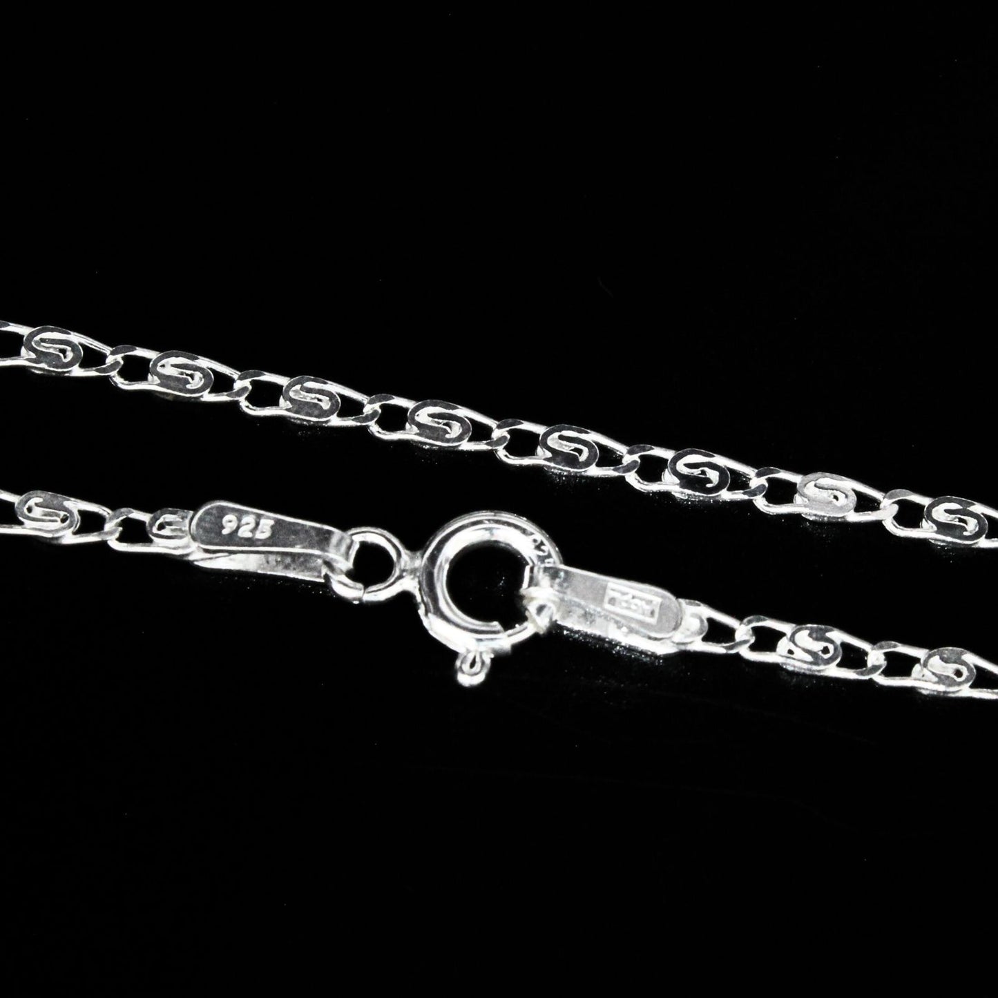 925 Sterling Silver women Snail Neck chain 18"