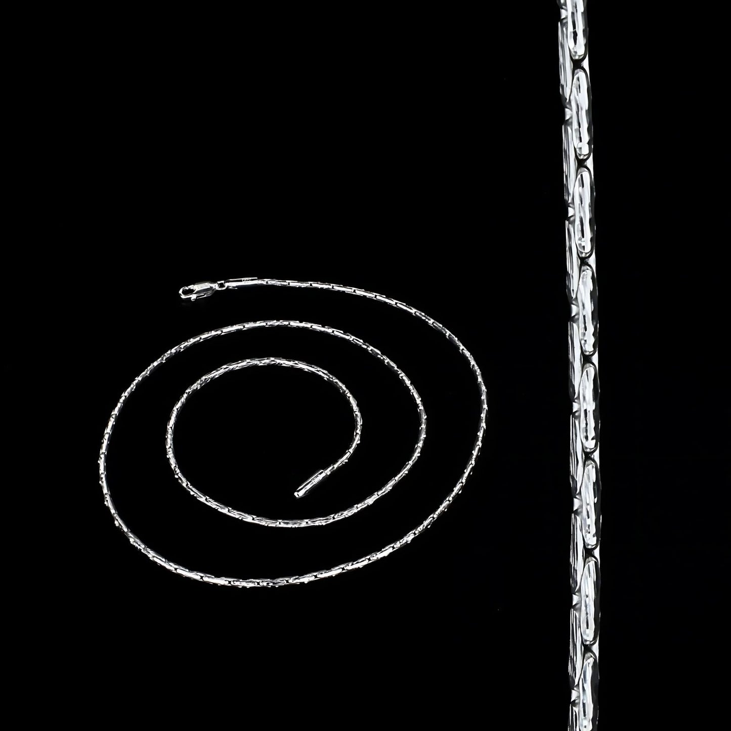 925 Sterling Silver women unique Neck chain 20"