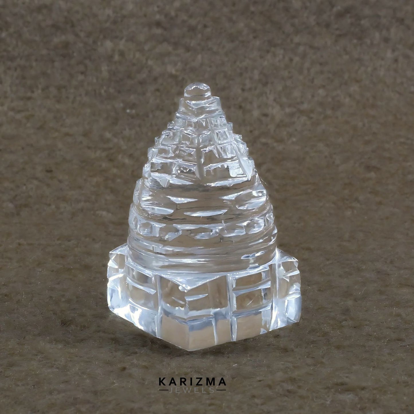 164.10CT TOP QUALITY Natural Crystal Quartz (Sphetic) Religious Shri Yantra