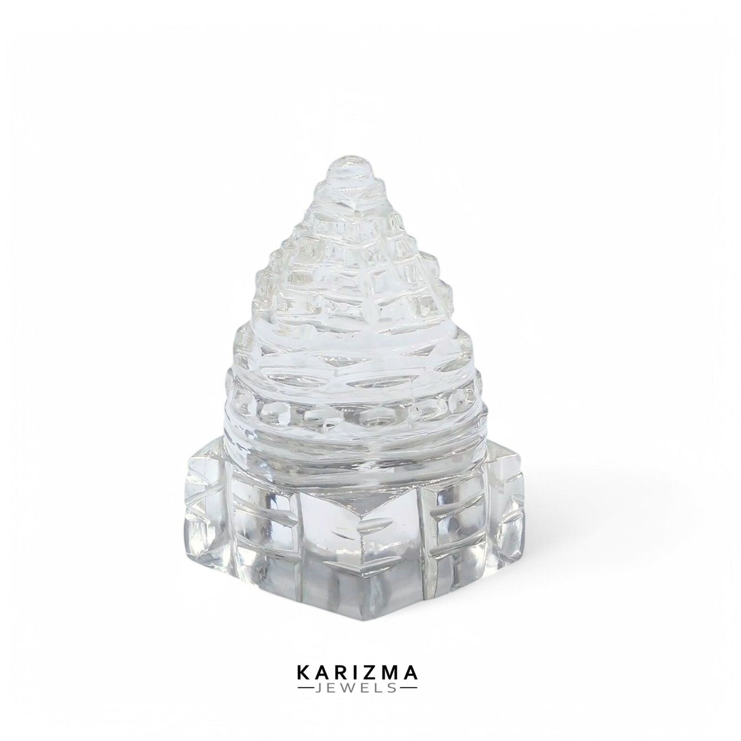 164.10CT TOP QUALITY Natural Crystal Quartz (Sphetic) Religious Shri Yantra