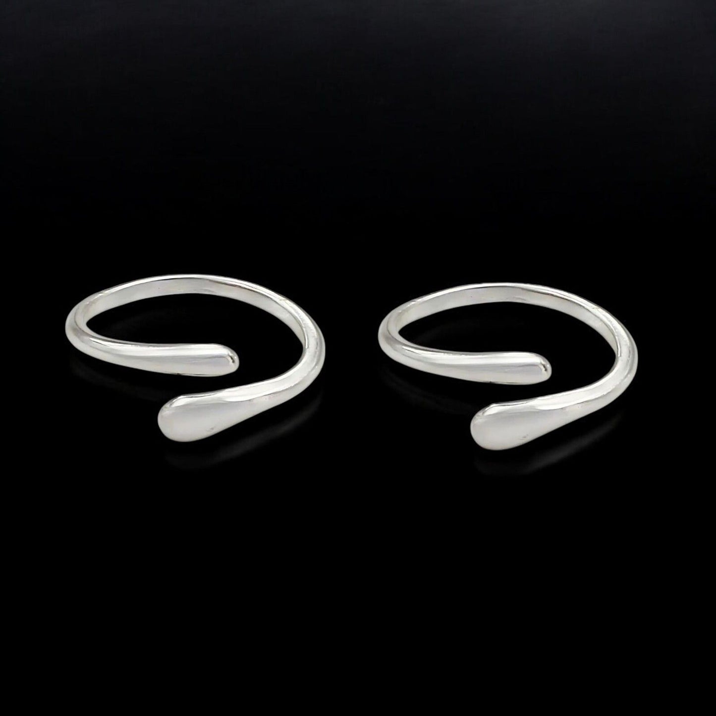 daily wear 925 Real Sterling Silver women Toe Ring - Pair