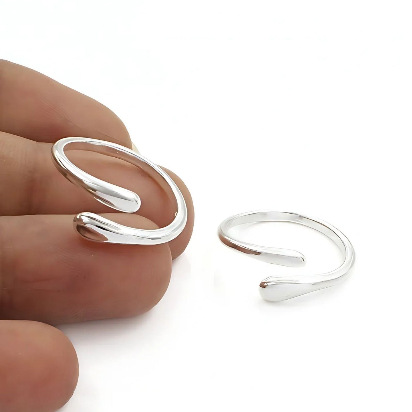 daily wear 925 Real Sterling Silver women Toe Ring - Pair
