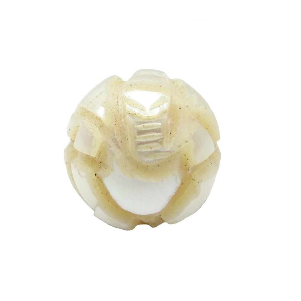 8Ct Real Natural Pearl Carved Lord Ganesha For Wealth & Prosperity