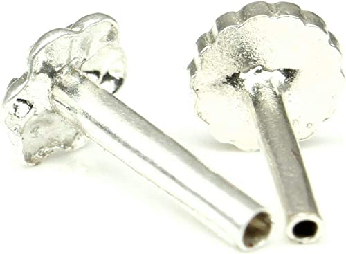 Silver Nose Pin for women with Push pin