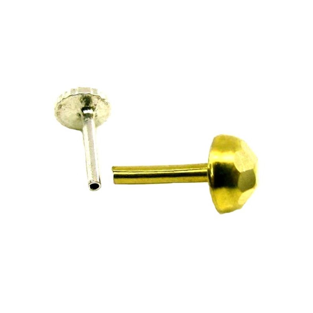 14k Yellow Gold Nose ring with push pin