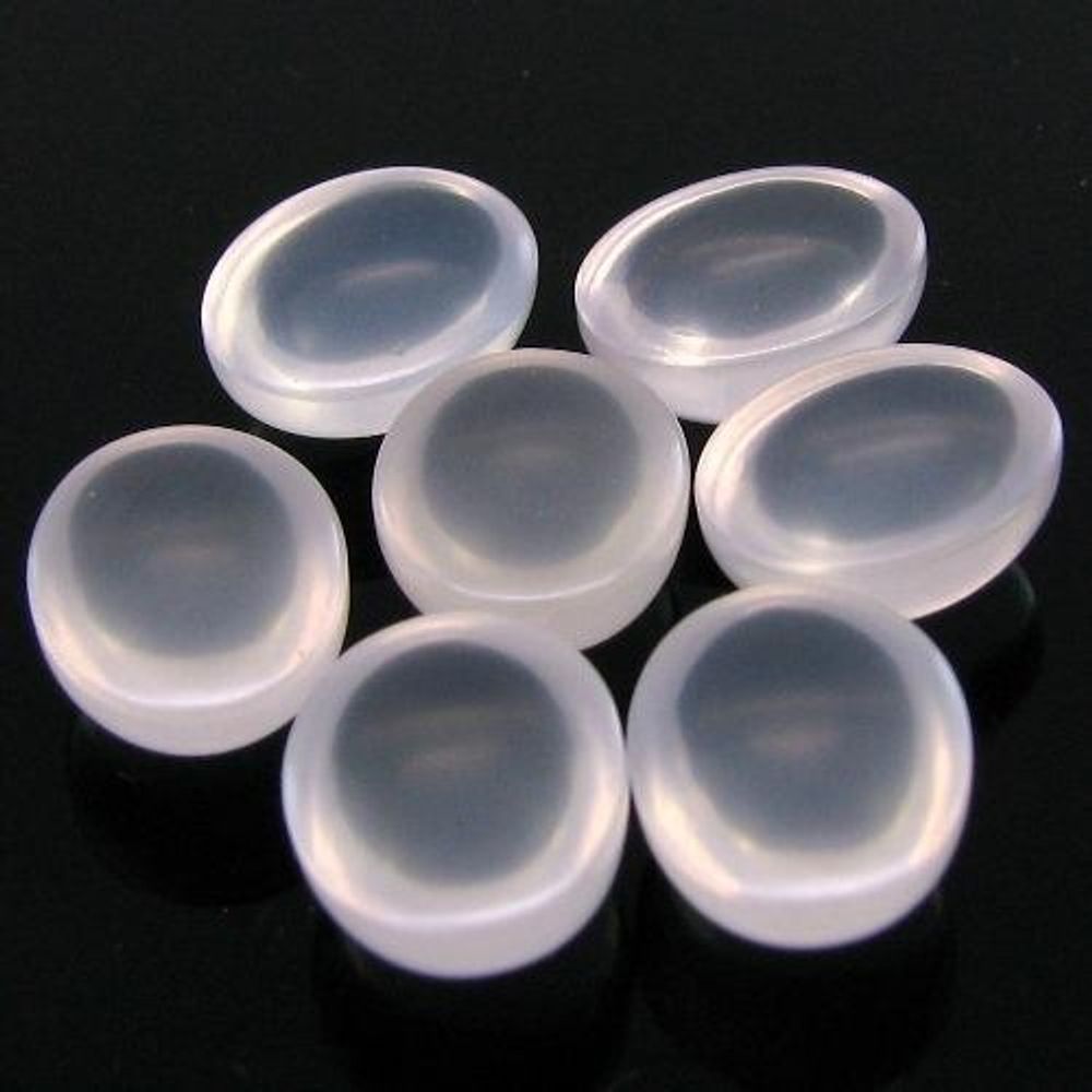 ROSE QUARTZ 20.3Ct 7pc Lot Oval Cabochon Pink Gemstone