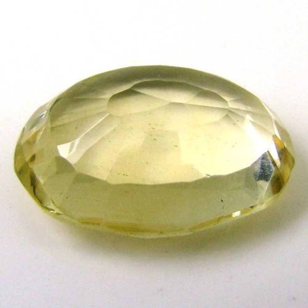 Fine Quality 4.6Ct Natural Yellow Citrine (Sunella) Oval Faceted Gemstone