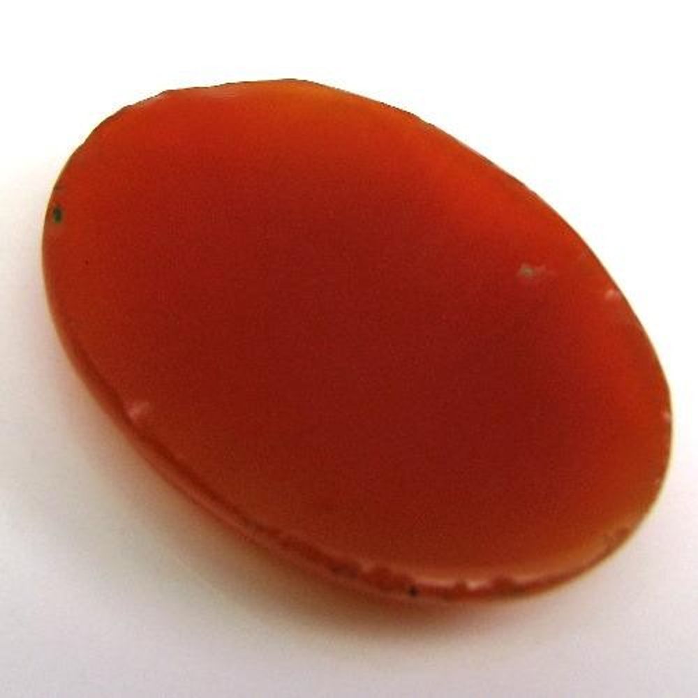 45.3Ct Natural Orange Carnelian Agate Fine Oval Carved Gemstone