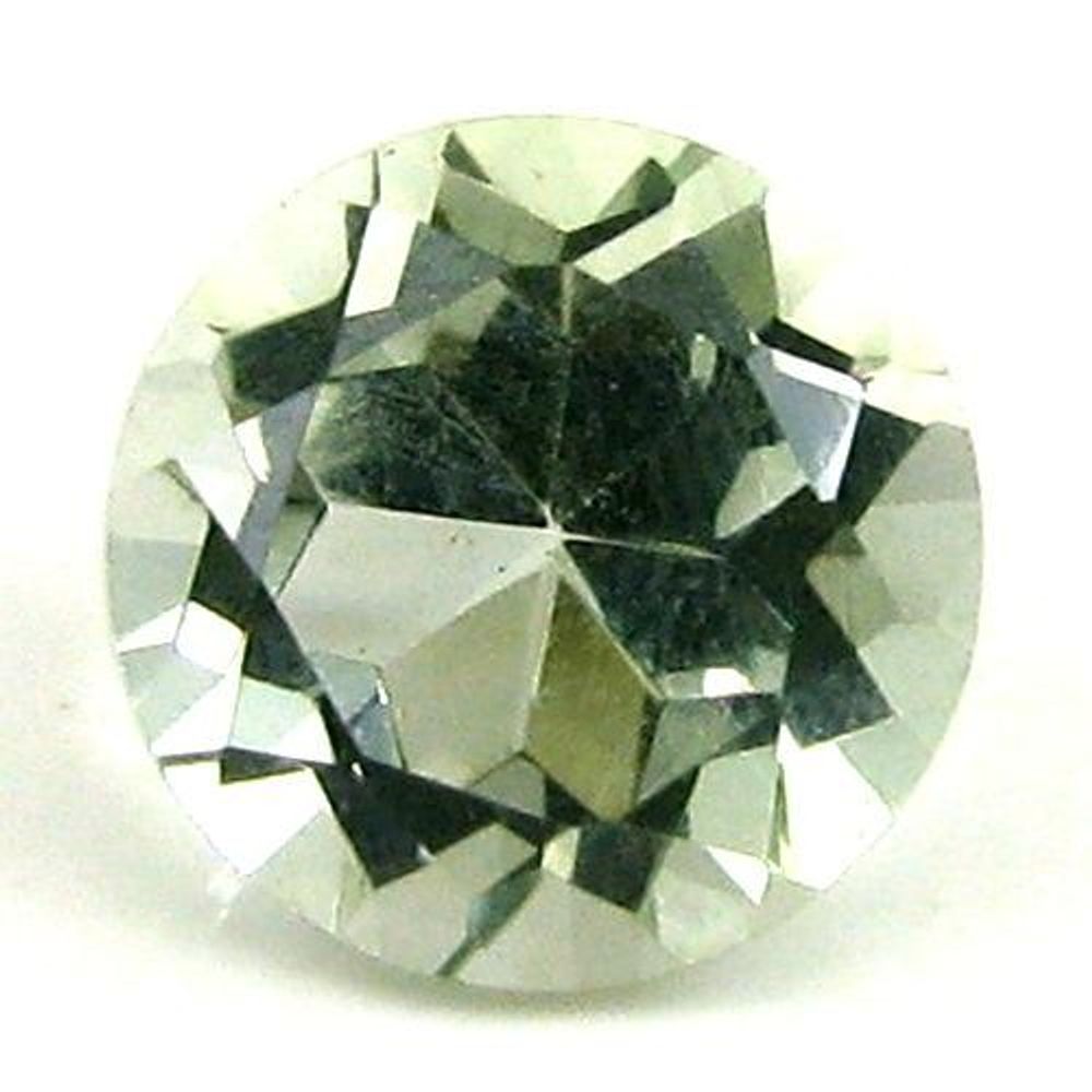 Superb Natural Green Amethyst Round Cut Gemstone