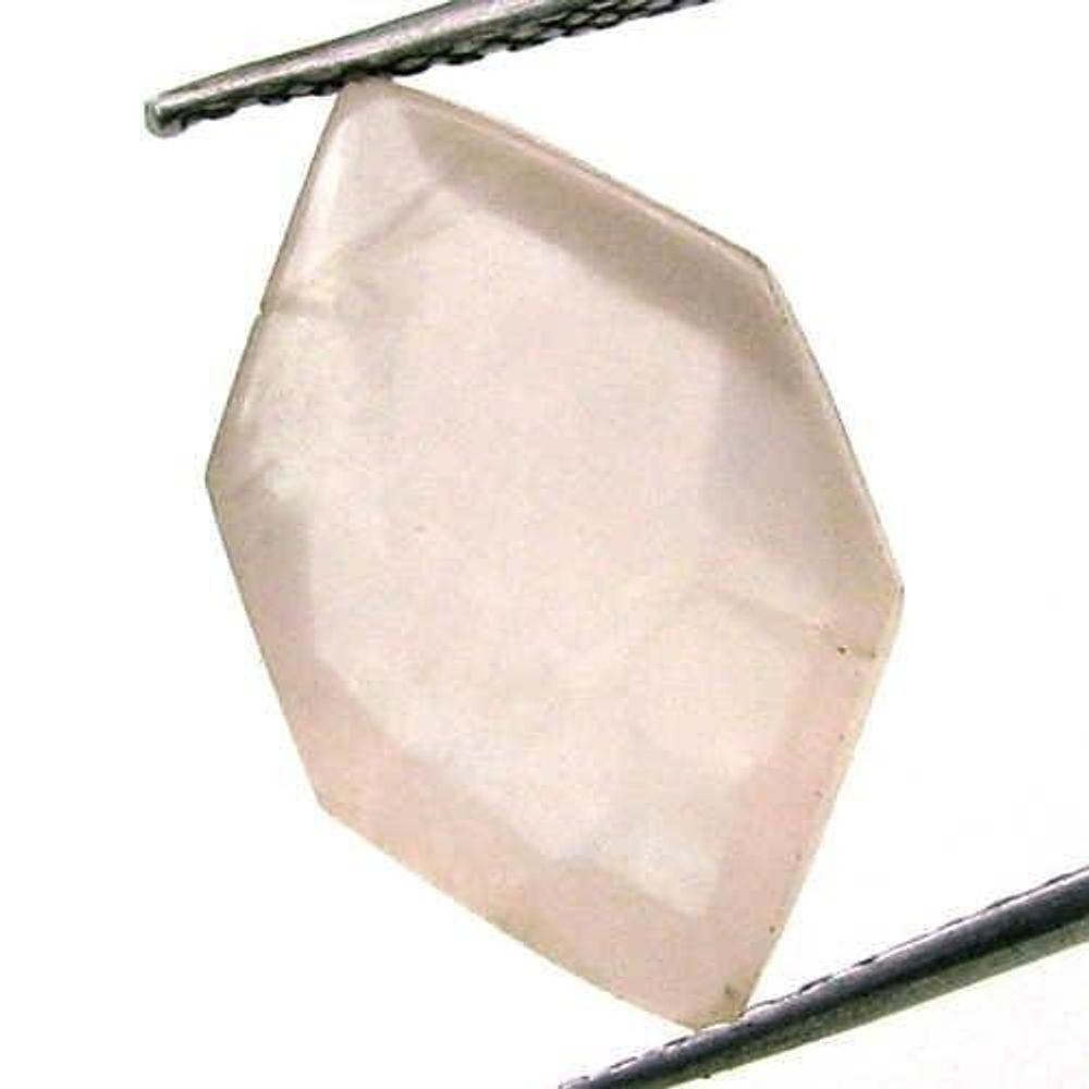 7.7Ct Natural Rose Quartz Fancy Checker Cut Gemstone
