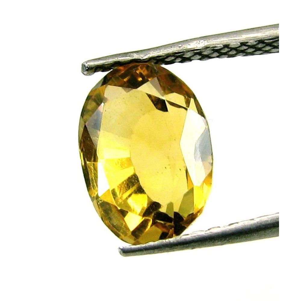 2.7Ct Natural Yellow Citrine (Sunella) Oval Cut Gemstone