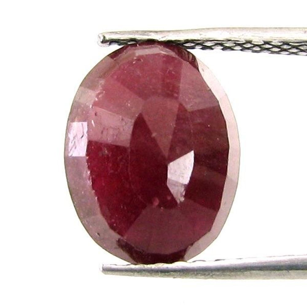 Lustrous 5.65Ct Natural Ruby (Manik) Oval Cut Gemstone for Sun