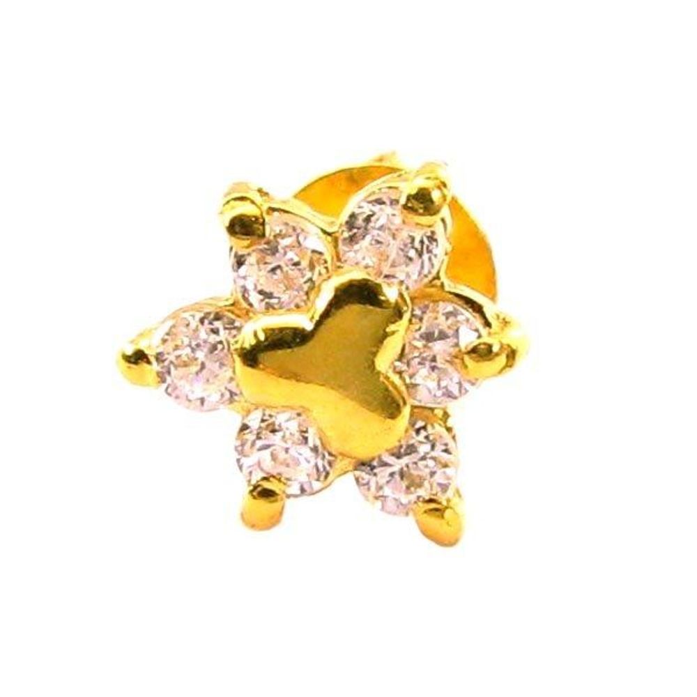 14k Solid Real Gold Screw Back Earrings
