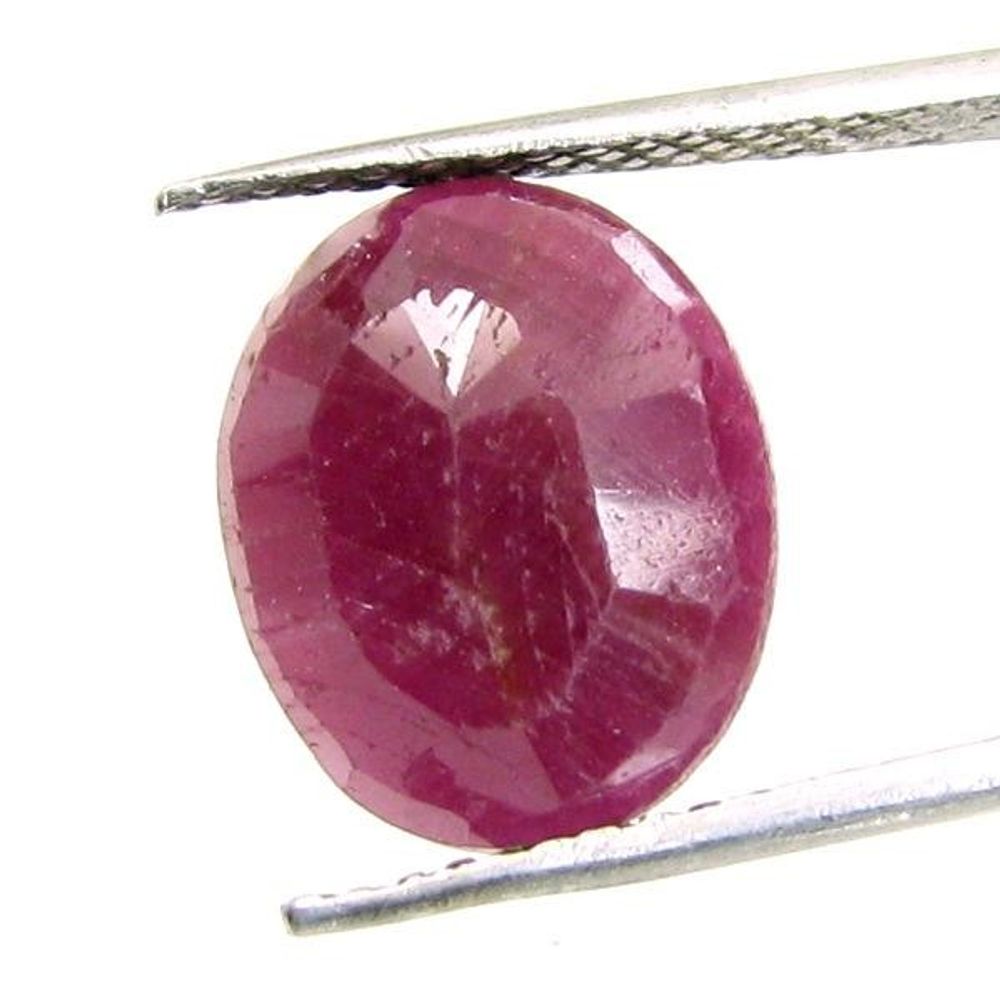 6.4Ct Natural Untreated Ruby (MANIK) Oval Cut Rashi Sun Gemstone