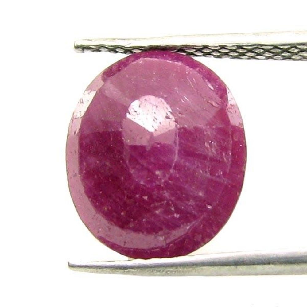 6.4Ct Natural Untreated Ruby (MANIK) Oval Cut Rashi Sun Gemstone