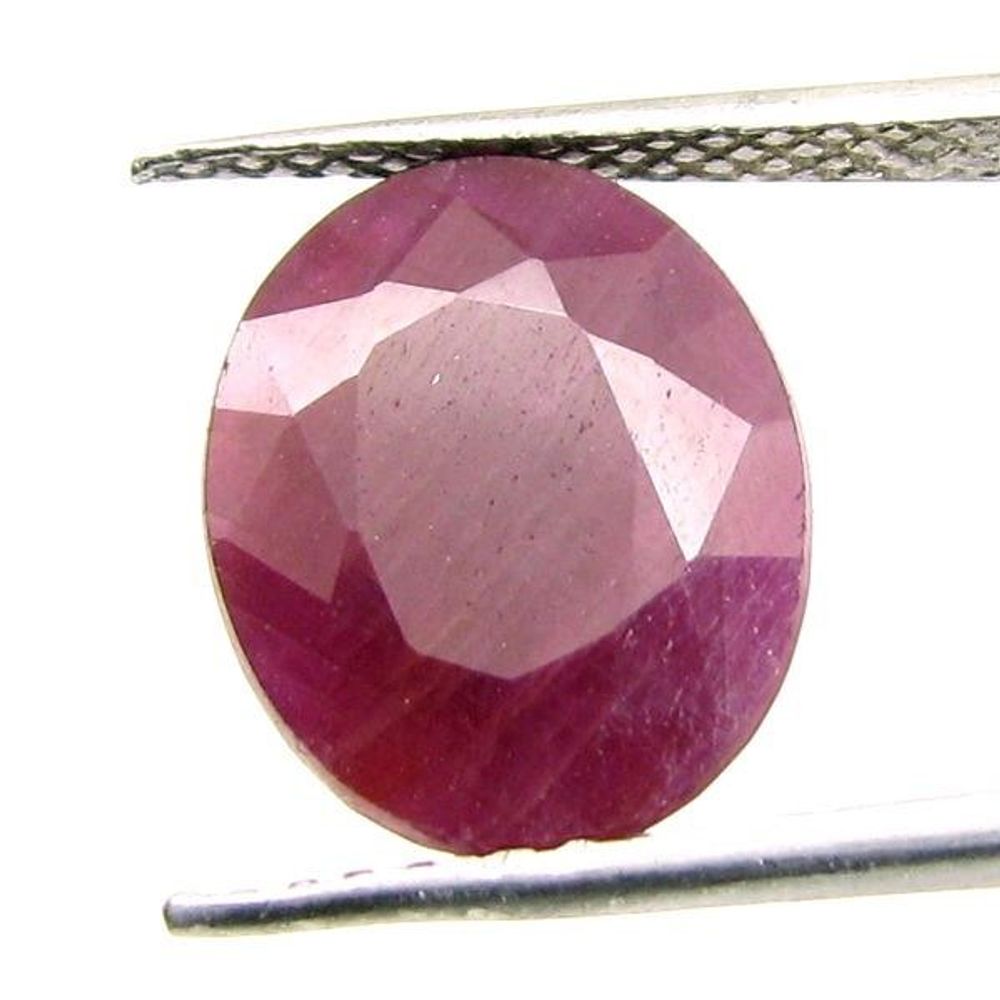 5.95Ct Natural Untreated Ruby (MANIK) Oval Cut Rashi Sun Gemstone