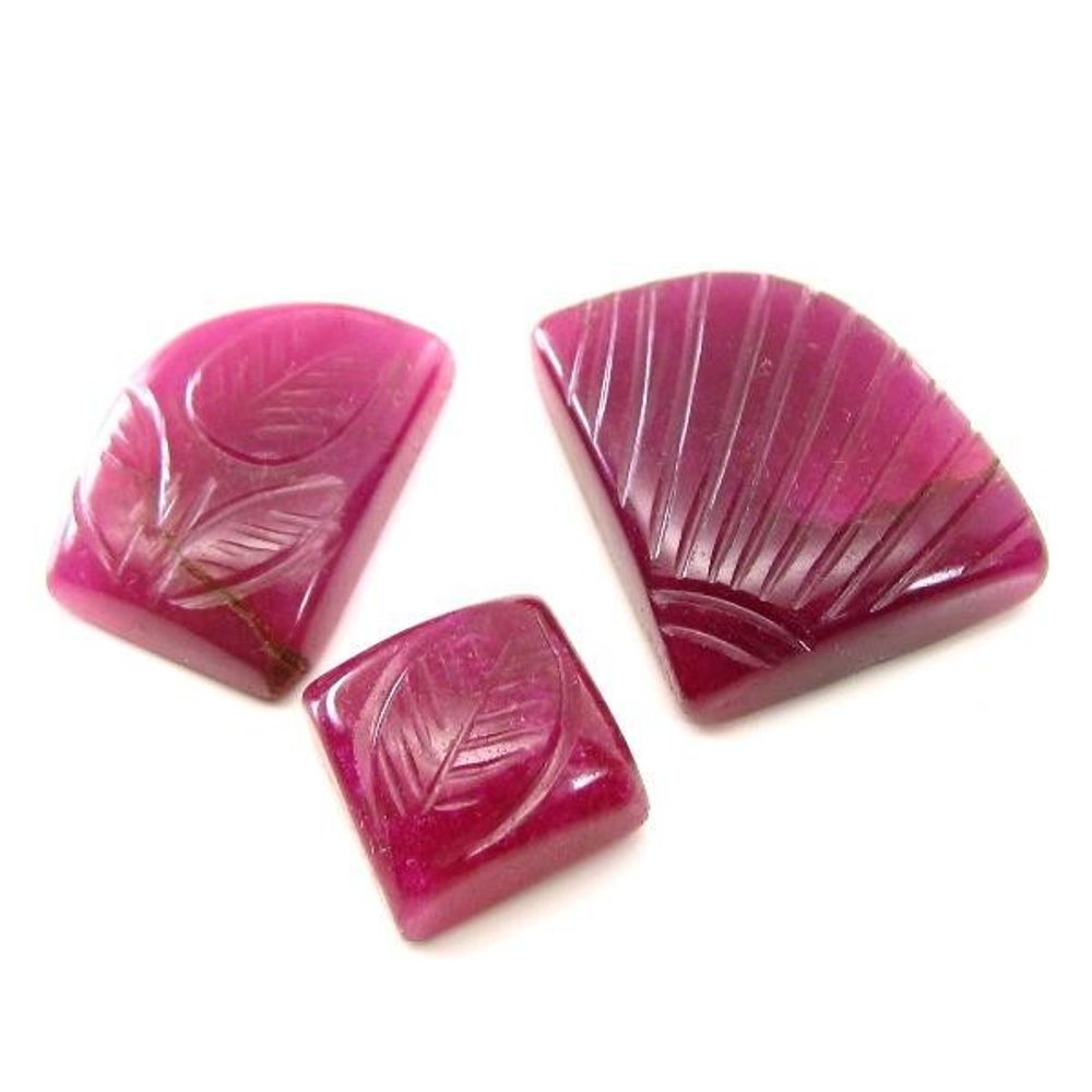 Red colored Natural Quartz Gemstone