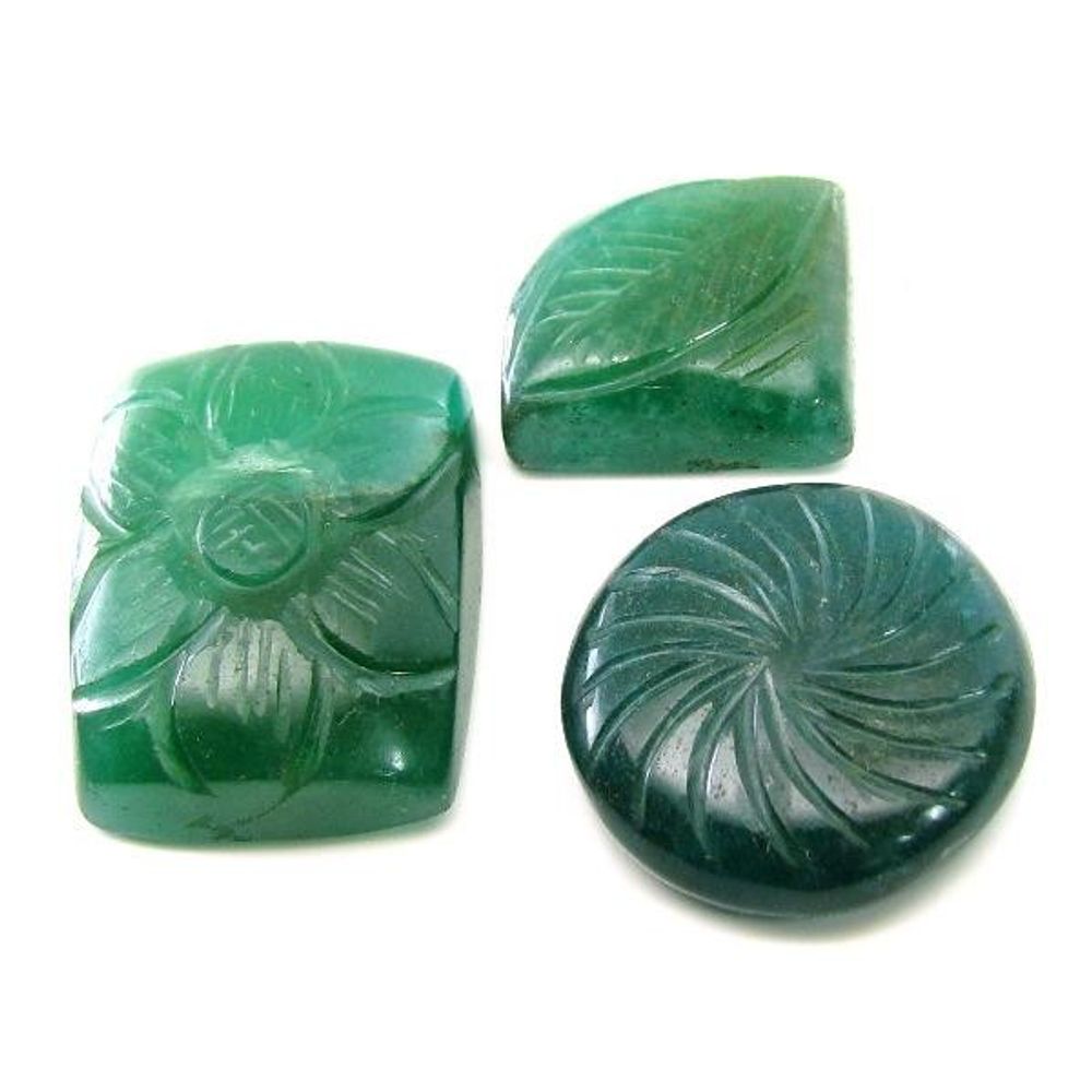 Green colored Natural Quartz Gemstone