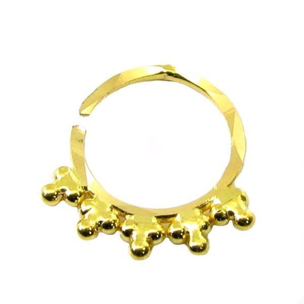 Nose Hoop Ring Real 22k Yellow Gold